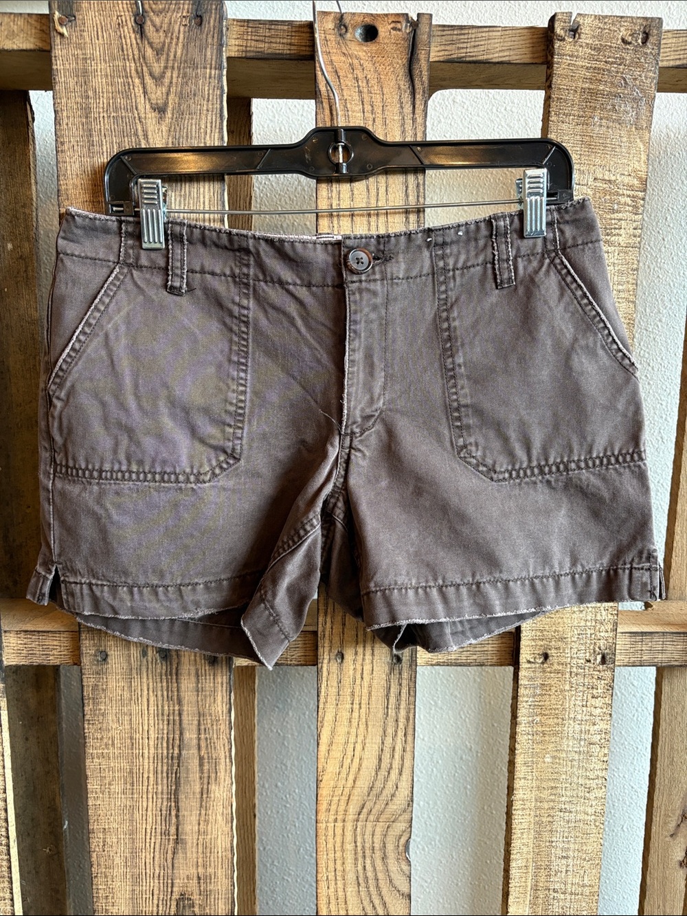 Old Navy Brown Cargo Shorts with Front Patch Pockets